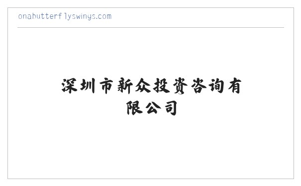 深圳市新众投资咨询有限公司 缩略图